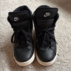 Nike Black and White High-Top Sneakers